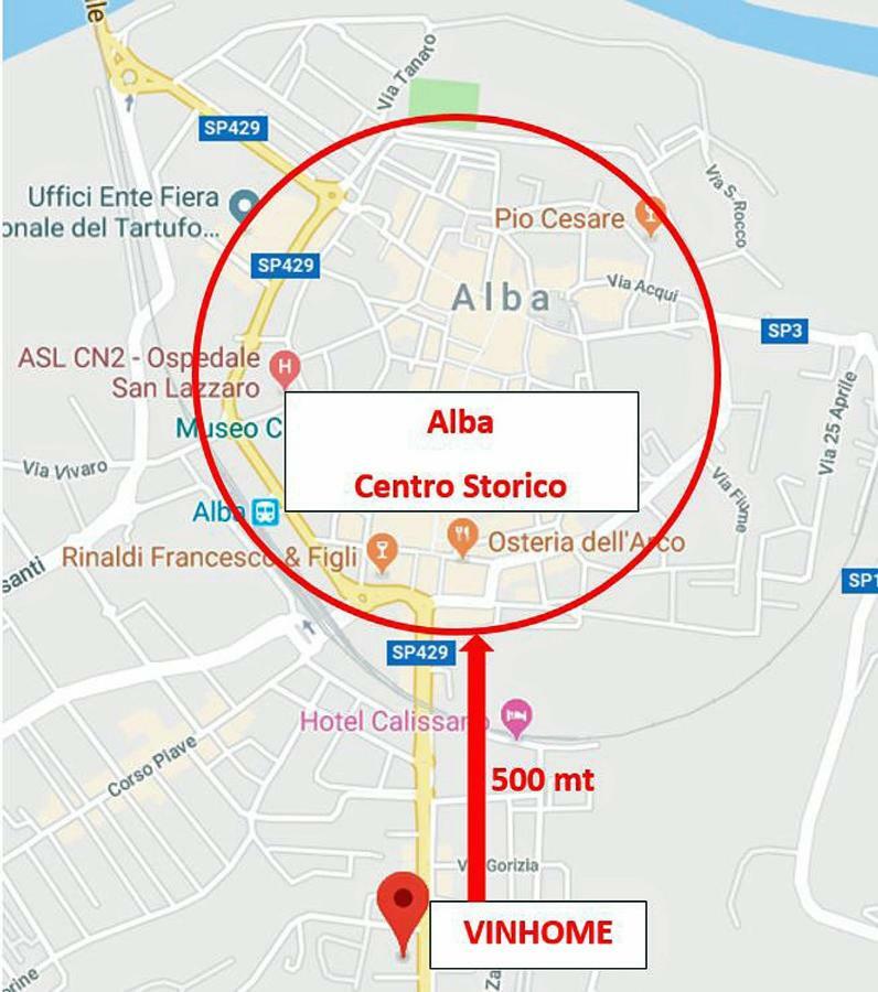 Vinhome Bilocale Con Garage Privato Alba Centro Ngoại thất bức ảnh